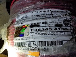 Carol E3624S 14/4C Solid Shield Plenum Fire Alarm Cable Wire FPLP/CL3P U... - $69.29