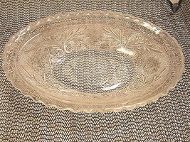 Anchor Hocking Heritage Bowl Crystal 8 1/2 in Scalloped - $11.99
