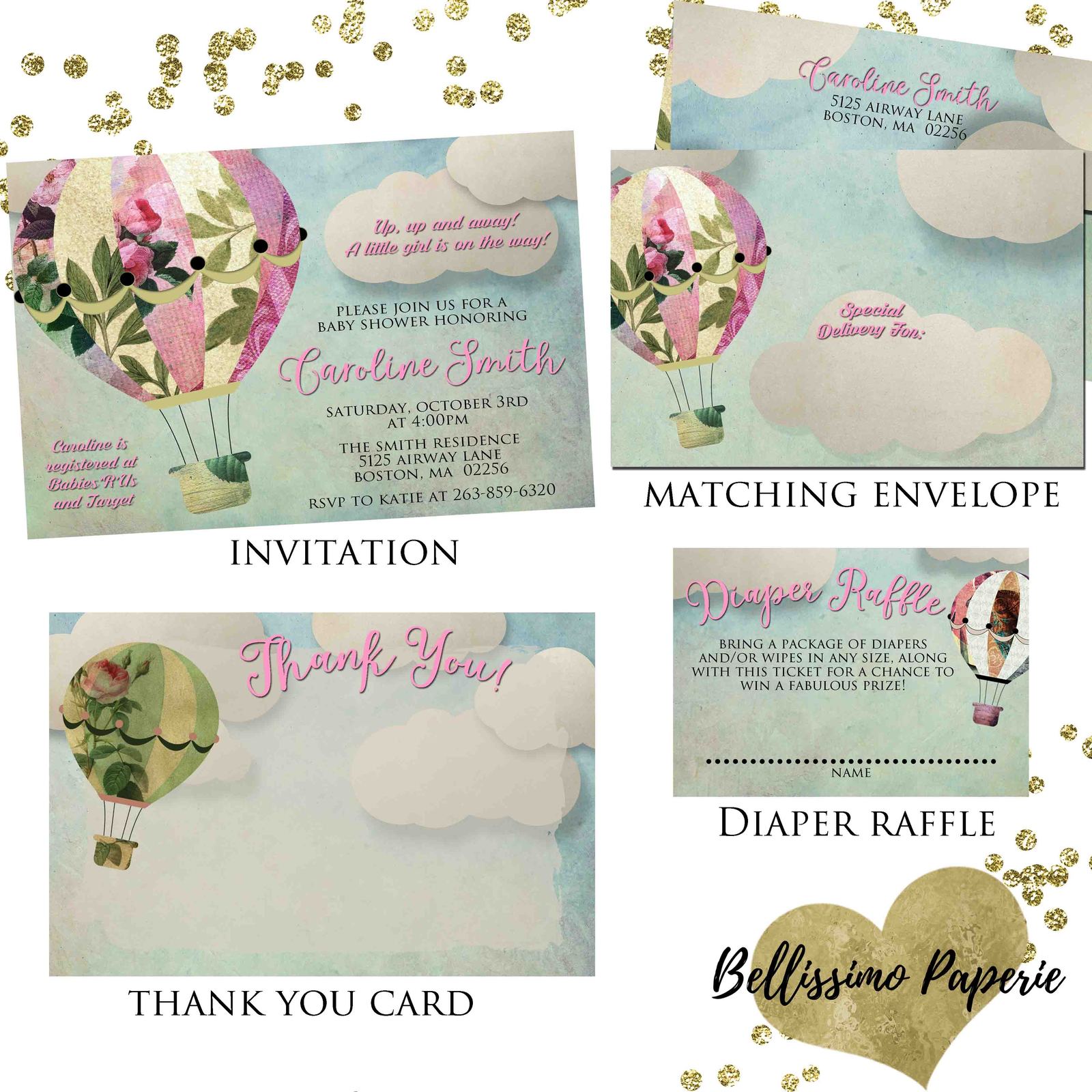 whimsical baby shower invitations