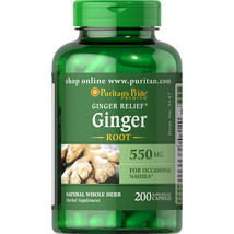 Puritan&#39;s Pride Ginger Root 550 mg - 200 Capsules.. - $25.99