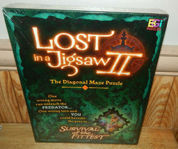 Lost in a Jigsaw II The Diagonal Maze Puzzle 515 Pieces 2001 Buffalo Gam... - $32.57