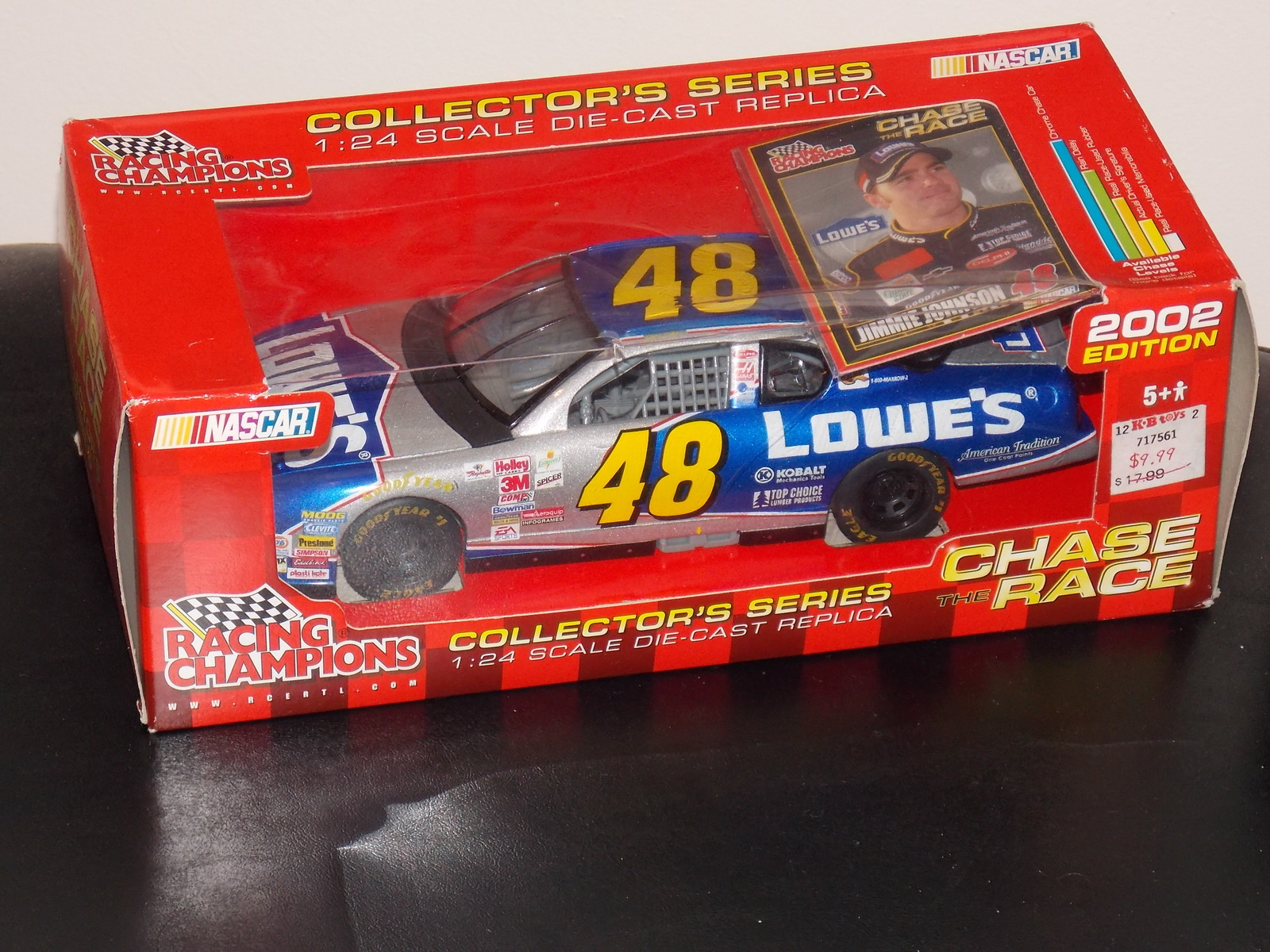 2002 Racing Champions Nascar Jimmie Johnson Lowes Car 124 Scale