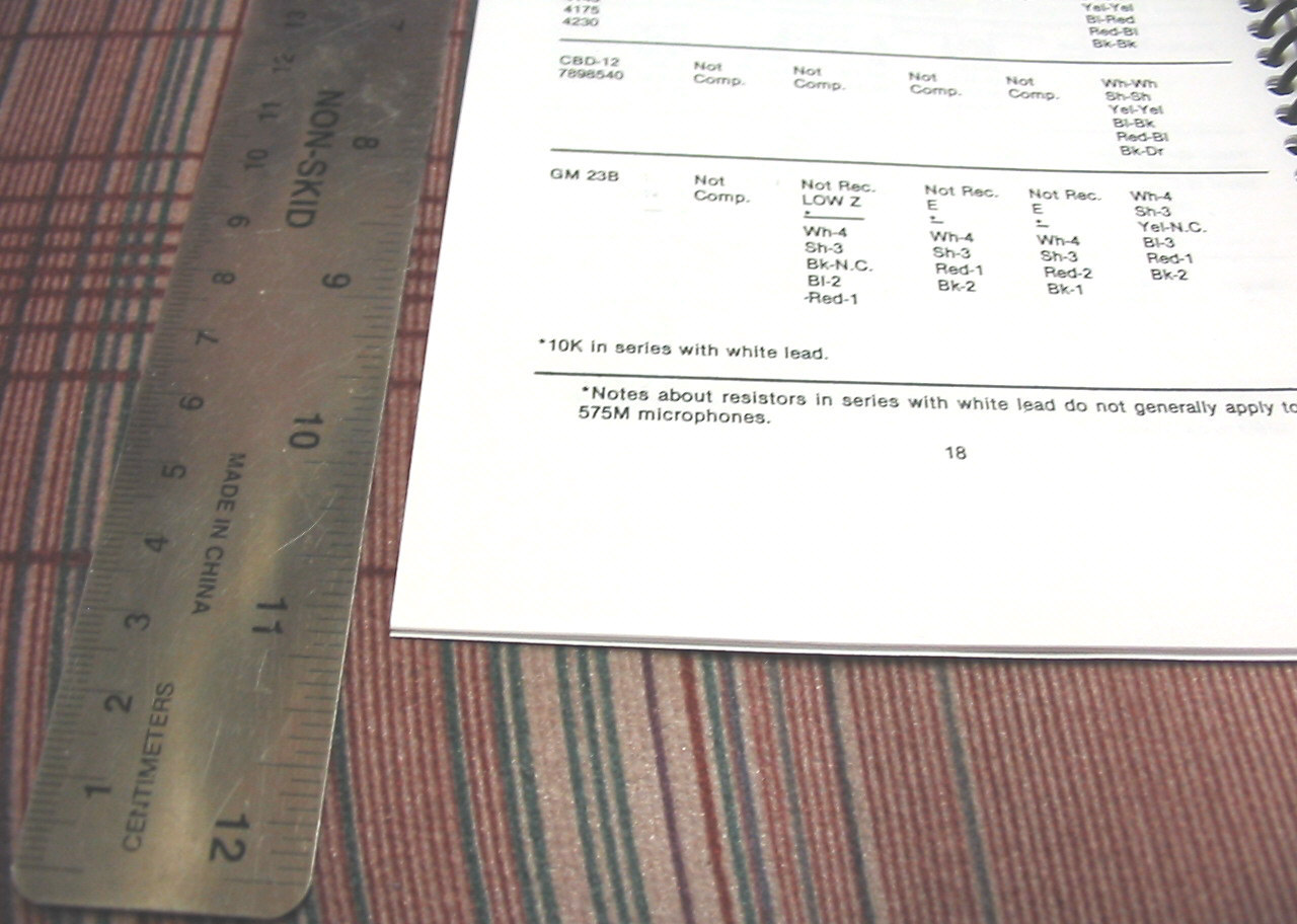 Astatic Microphone Wiring Guide - Manual - Book for D104 Series & H