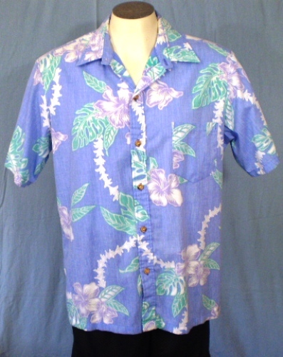 Cooke Street Large Button Front Reverse Print Hawaiian Shirt Hibiscus ...