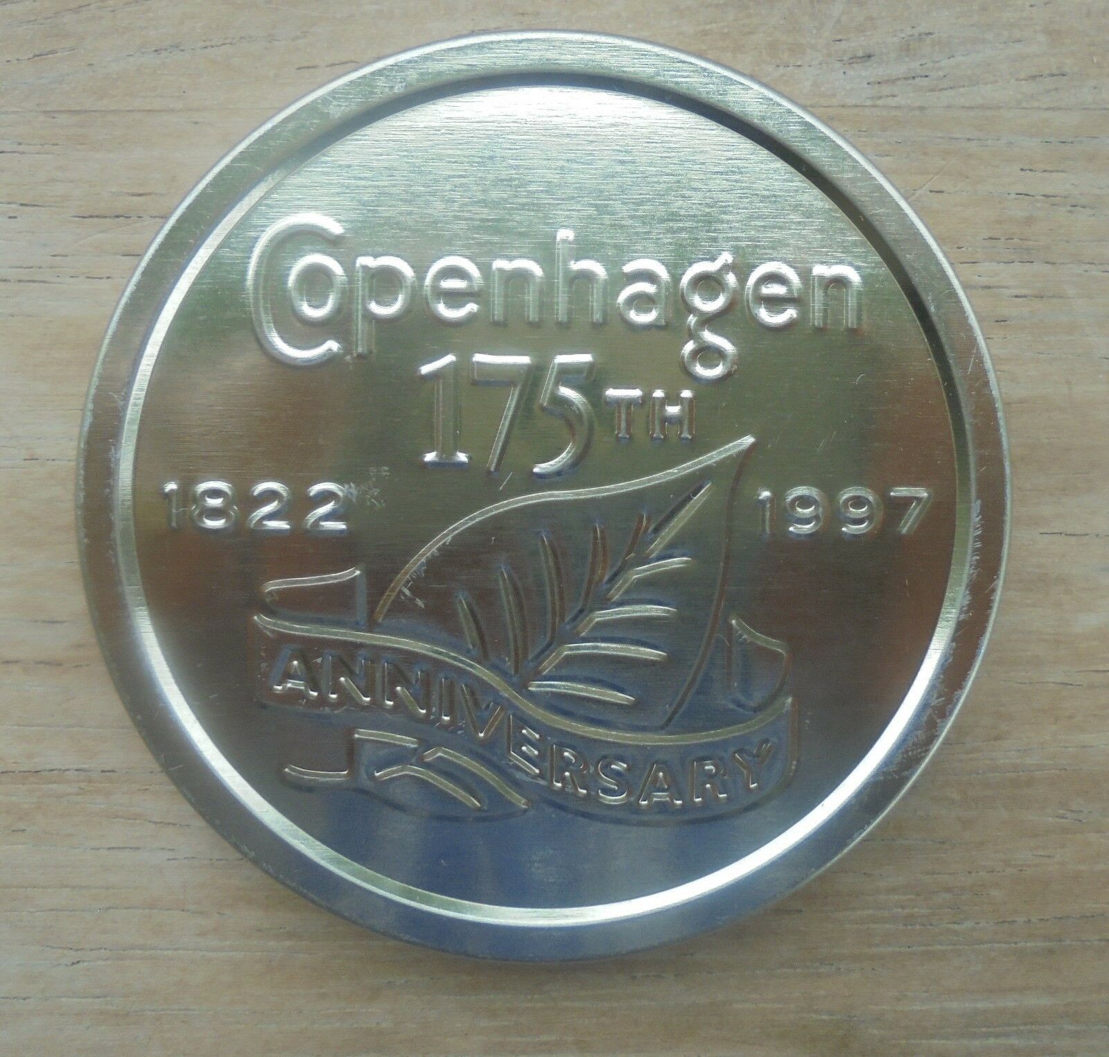 Vintage Copenhagen Snuff 175th Anniversary Factory Lid Tobacco Leaf New