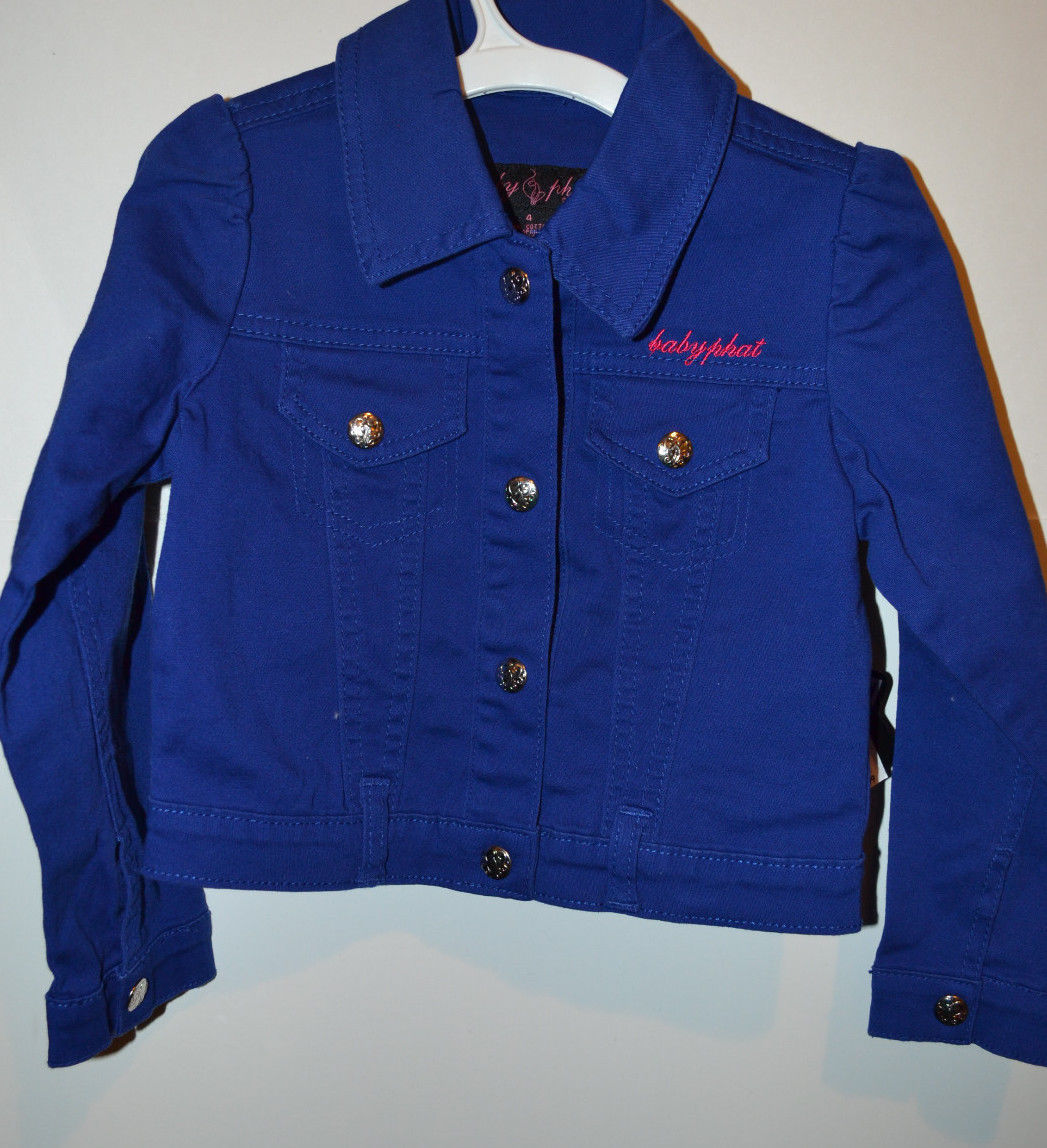Baby Phat Girls Jacket  SIZE 4  NWT NEW  Blue with Pink  - $12.93