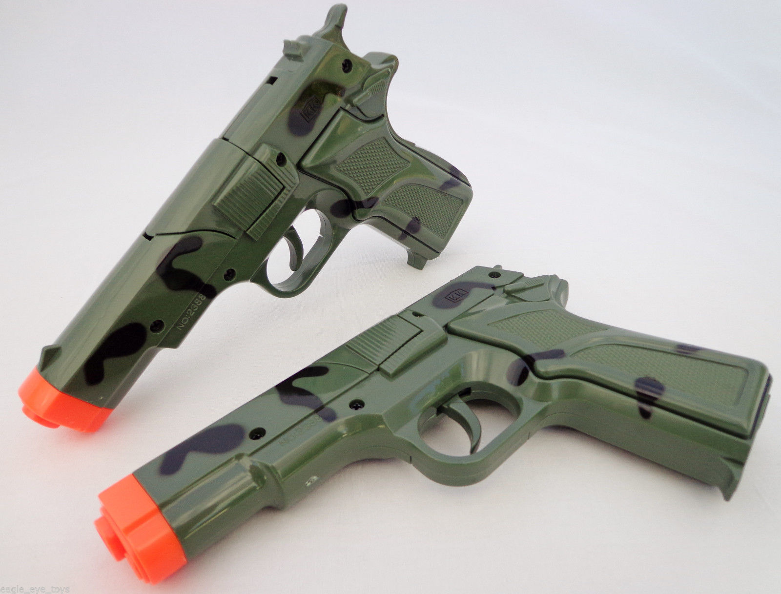 2x Toy Guns Military HUGE Elec MP5 w// Silencer /& Black Pistol 9MM Toy Gun Set