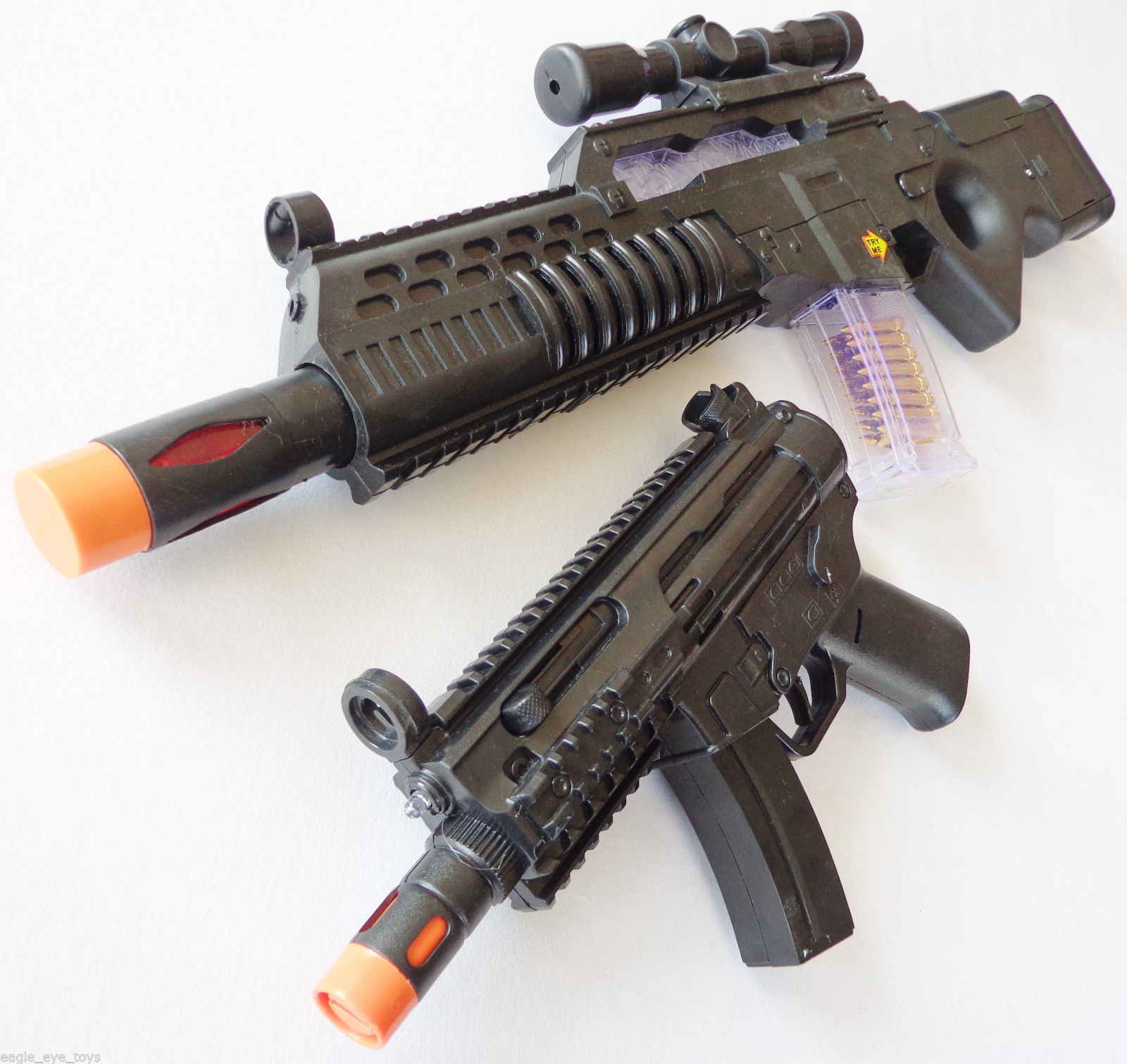 2x Toy Machine Guns Elec Special Forces Rifle And Mp5 Toy Rifle W Sound