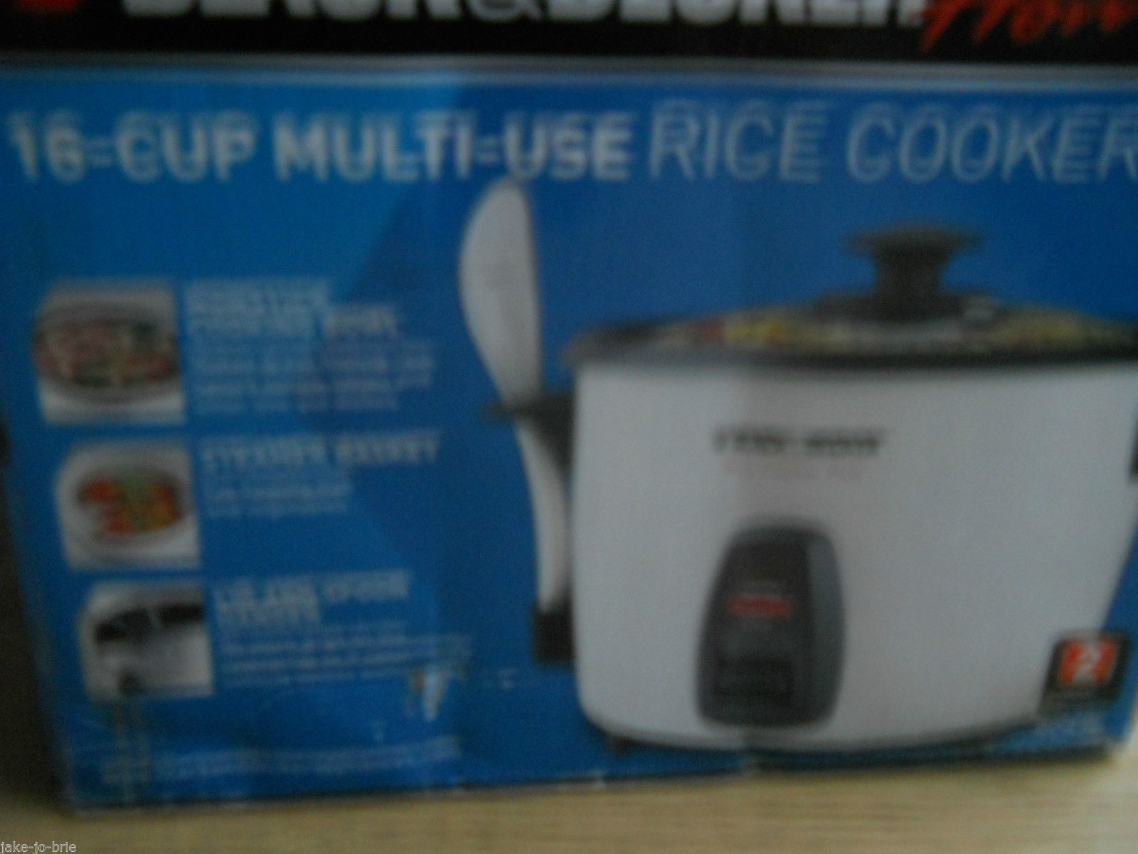 Black & Decker RC436 16 Cup Rice Cooker Steamer Multi Use Slow Soup