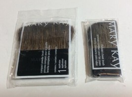 Mary Kay Compact Palette Cheek Brush & Compact Powder Brush Set sealed 2 Pc - $5.86