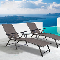 Adjustable Outdoor Patio Pool Chaise Lounge image 7