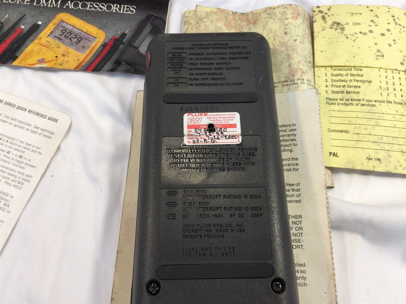 KentMoore J39200 Digital Multimeter Kit Fluke With Case & Accessories