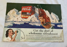 1936 Coca-Cola soda magazine ad  get the feel of wholesome - $8.90