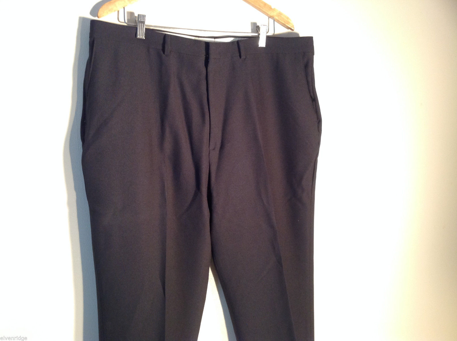 Mens Puritan Black Casual/Dress Pants Size 42x30 Excellent - Pants