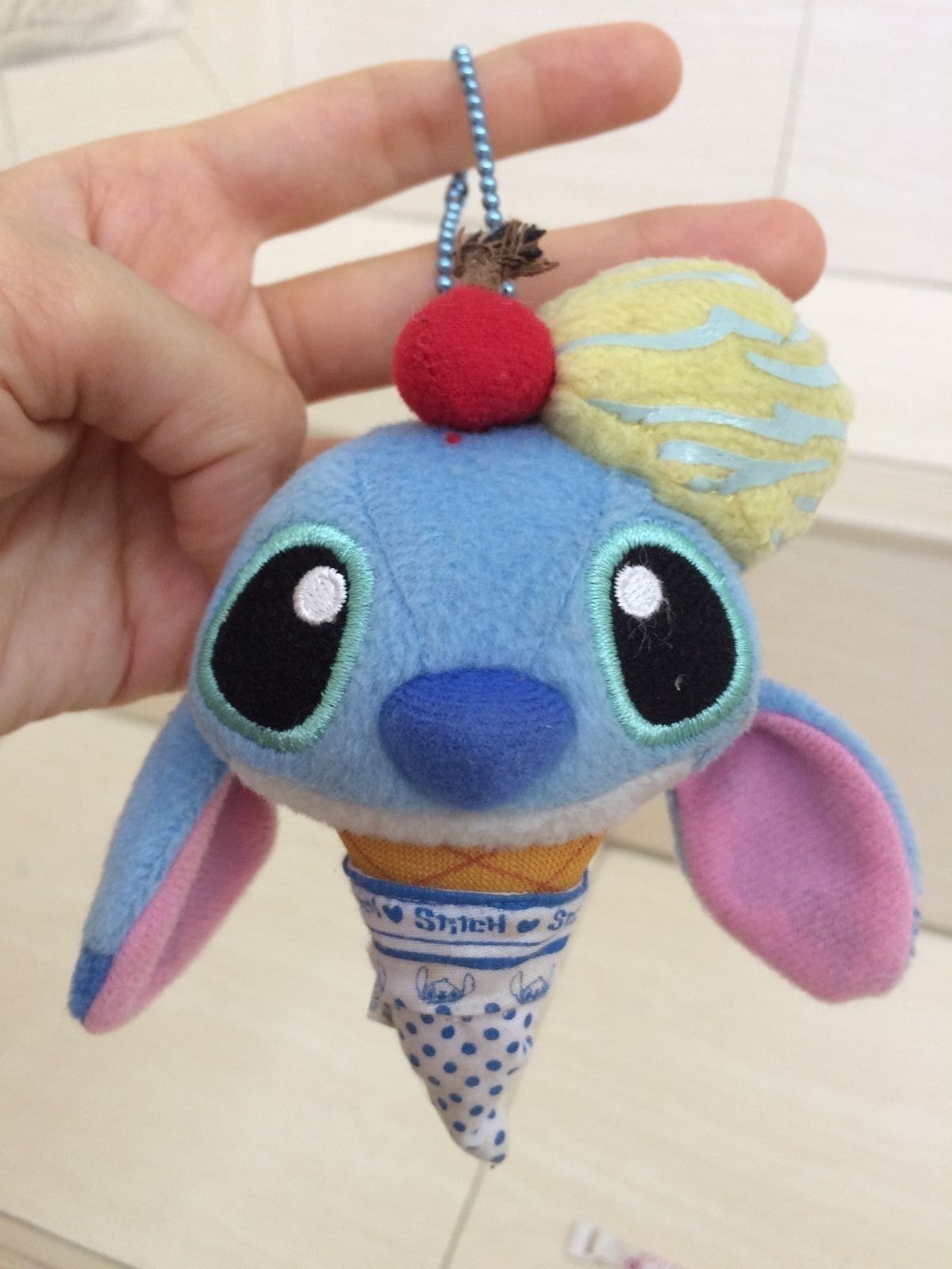 disney stitch plush keychain