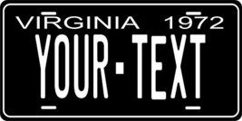 Virginia 1972 Personalized Tag Vehicle Car Auto License Plate - $16.75