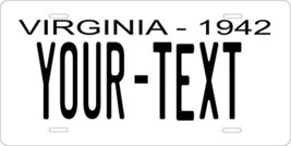 Virginia 1942 Personalized Tag Vehicle Car Auto License Plate - $16.75