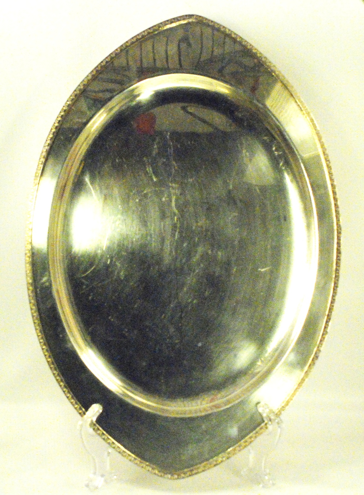 Silver EPNS Plate Very Large Oval Platter Tray Serving Hallmark