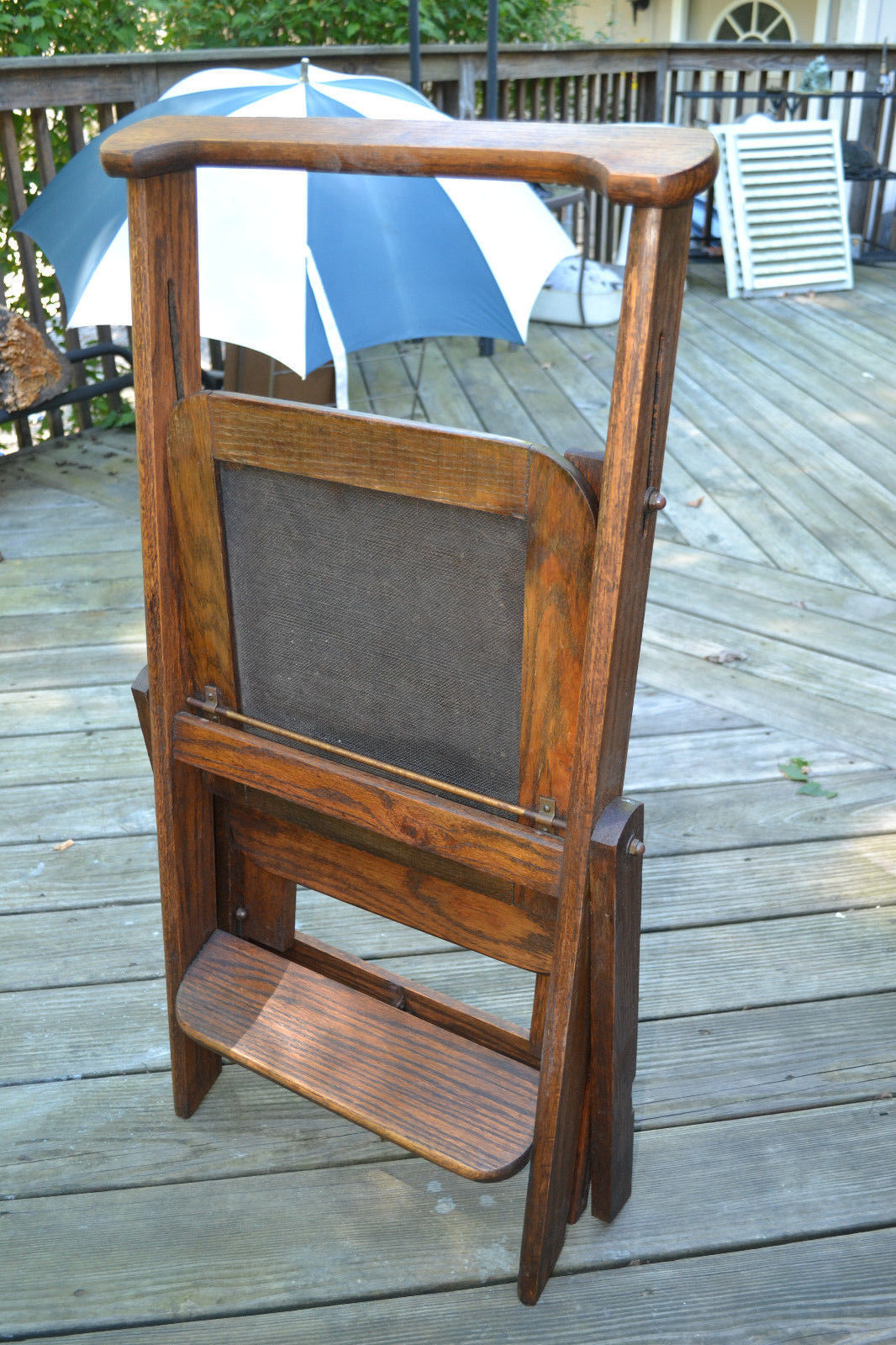 Wooden Step Stool Chair : How to Build a DIY Ladder Chair; Space-Saving