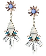 Purple by M. Haskell Garden Party Mixed Faceted Bead Drop Earrings  - $64.99