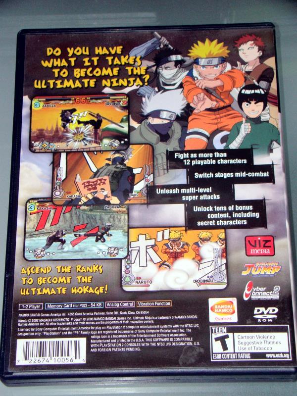 Playstation 2 - SHONIN JUMP'S - NARUTO- ULTIMATE NINJA (Complete ...