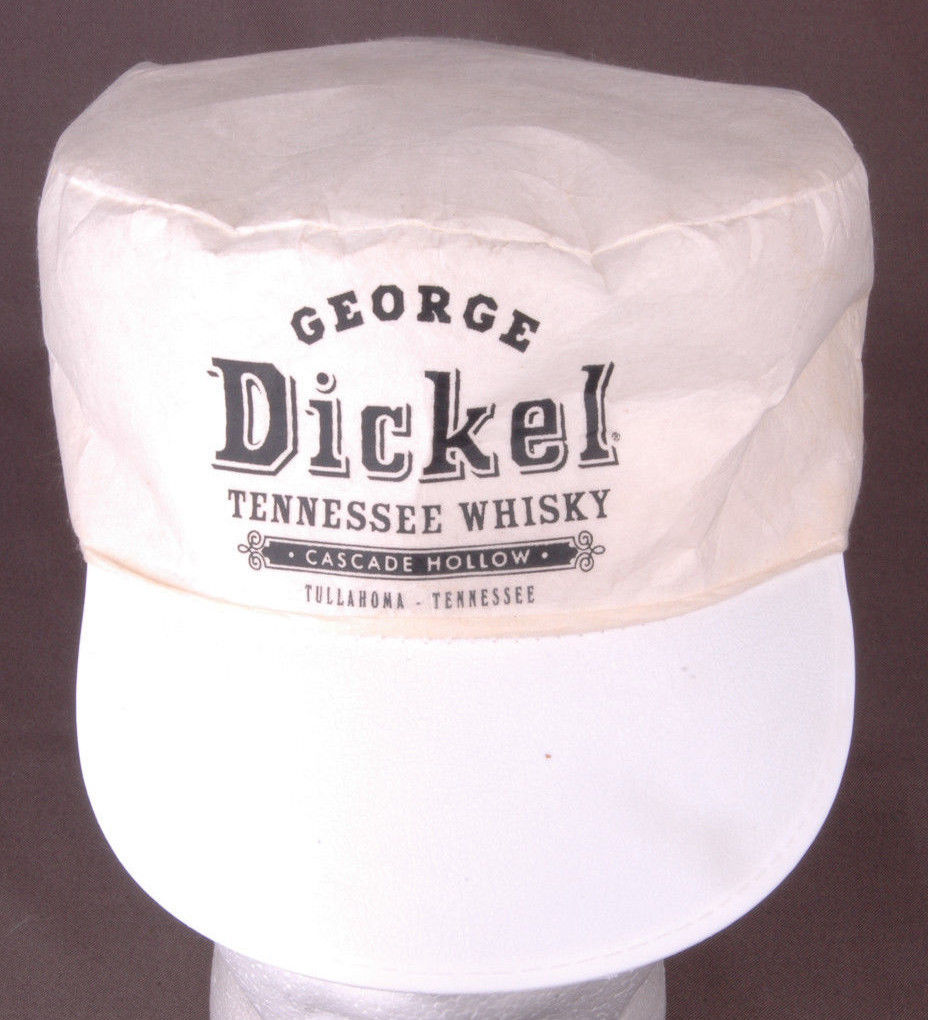 Vtg George Dickel Tennessee Whiskey Painter Hat-Cascade Hollo Tullahoma TN-White - $28.04