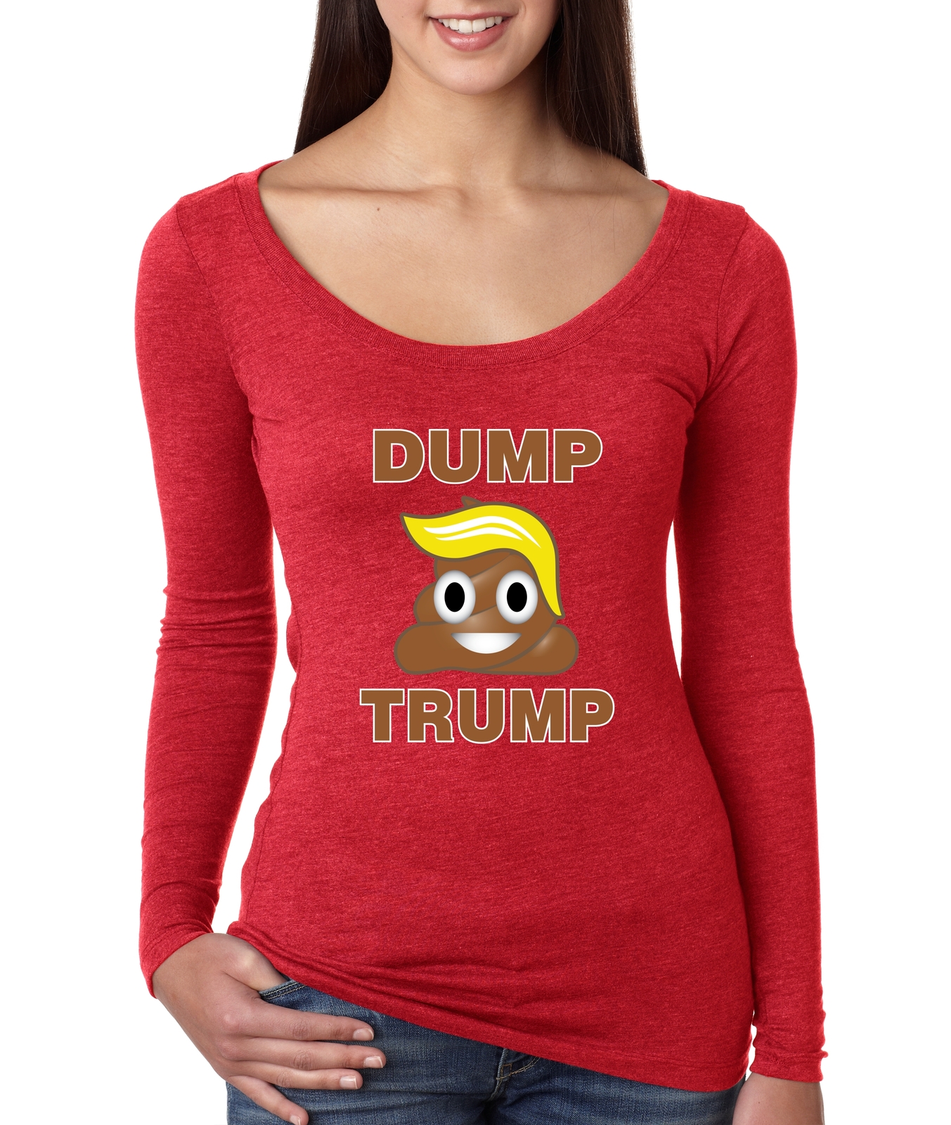 Hoodie Sweatshirt Dump Trump Emoji Elections 2016 Tee
