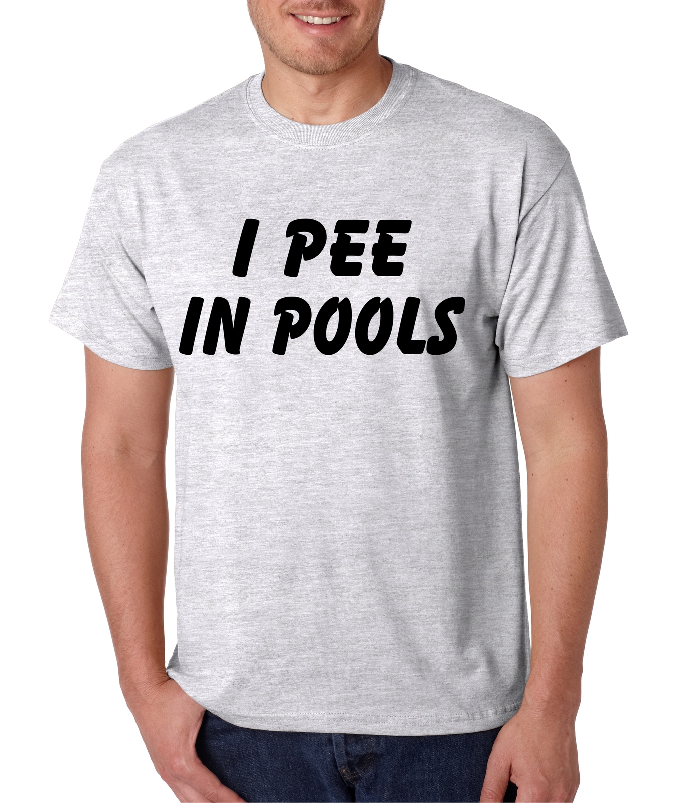 Men's T Shirt I Pee In Pools Cool Funny Text Tee Shirt Shirts