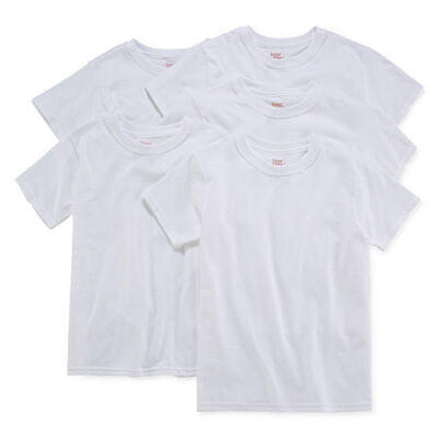 Hanes ASSORTED Boys' Ultimate Lightweight T-Shirts 5-Pack, US Medium