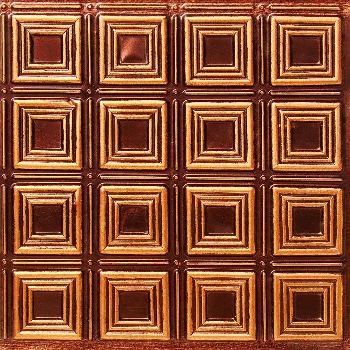 Faux Tin Square Pattern Decorative Ceiling Tiles 24x24 #153 - Flooring ...