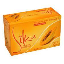 Silka Papaya Skin Whitening Herbal Soap Enriched with Vitamin E 135 g