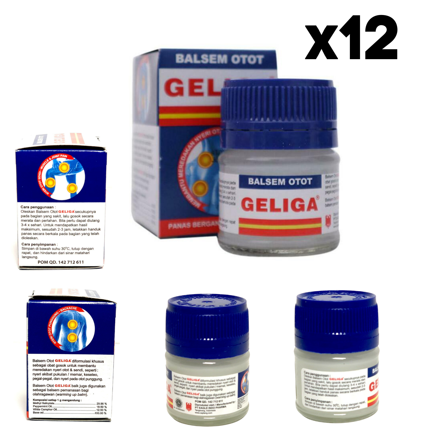 Balsem Otot Geliga Muscular Balm Relief and 21 similar items