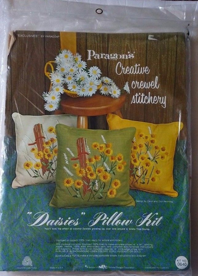 Paragon Creative Crewel Stitchery Daisies And 50 Similar Items