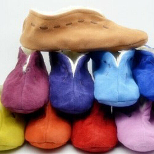 UNISEX. SPANISH SLIPPERS MOCCASIN SHOES REAL LEATHER SUEDE WARM FUR UK2-UK11