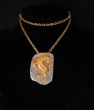 Mystical Unicorn necklace Vintage Pegasus Magical signed womens mens acc... - $70.00