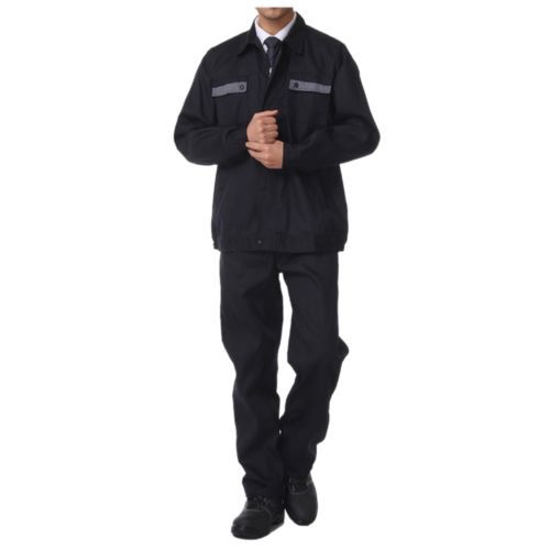 Working Protective Gear Uniform Suit Canvas Garage grey pocket(suit ...