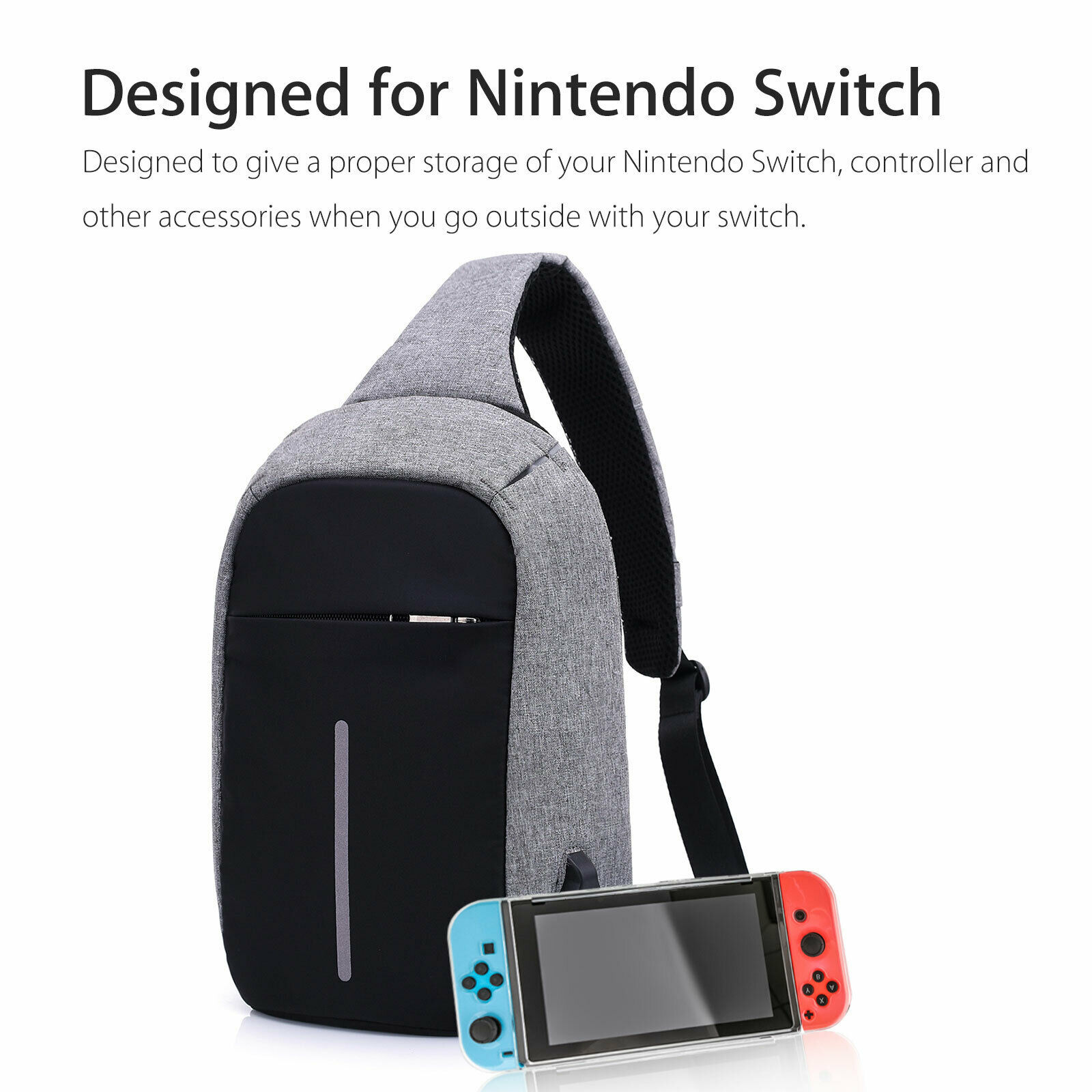 Travel Backpack Crossbody Bag for Nintendo Switch / Switch Lite Console ...