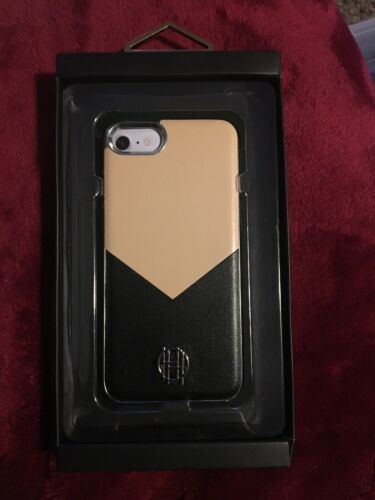 House of Harlow 1960 iPhone 7 8 Tan and Black Marble Slider Phone Case New