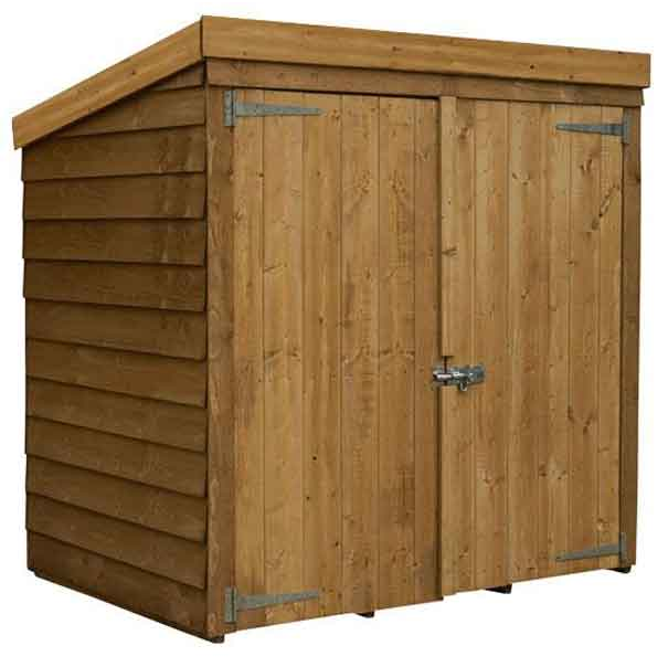 Wooden Storage Shed Overlap Garden Mower Small Bike Backyard Store 5 x 