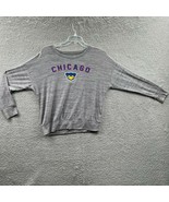Chicago Bears Shirt Adult Medium Gray Long Sleeve NFL Football Long Sleeve - $14.24