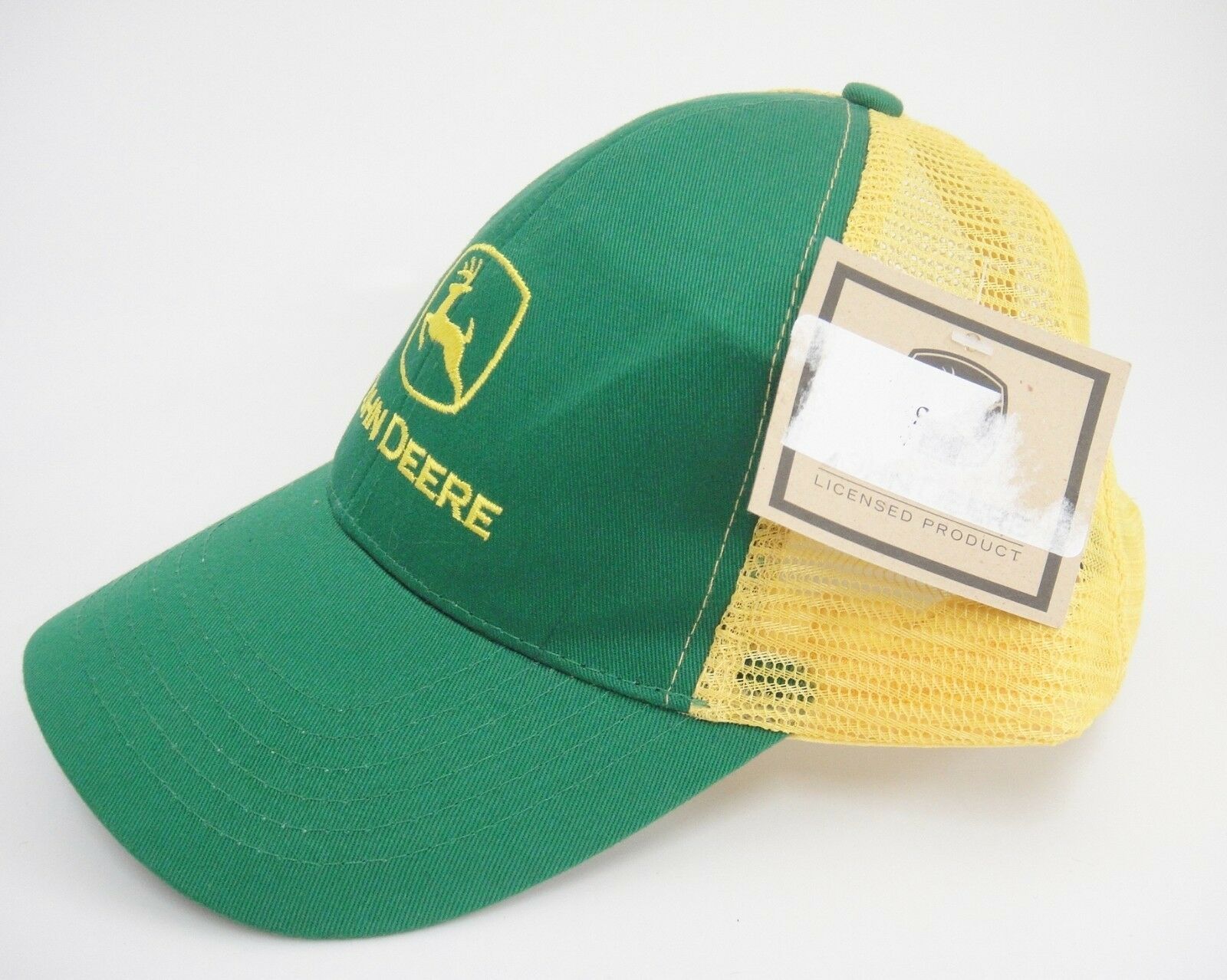 Genuine John Deere Trucker Hat Green and Yellow Snap Back RN45724 New With Tag Hats & Caps