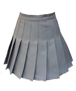Plus size High Waist Solid Mini Slim Single Tennis Skirts (3XL,Grey) - $26.72