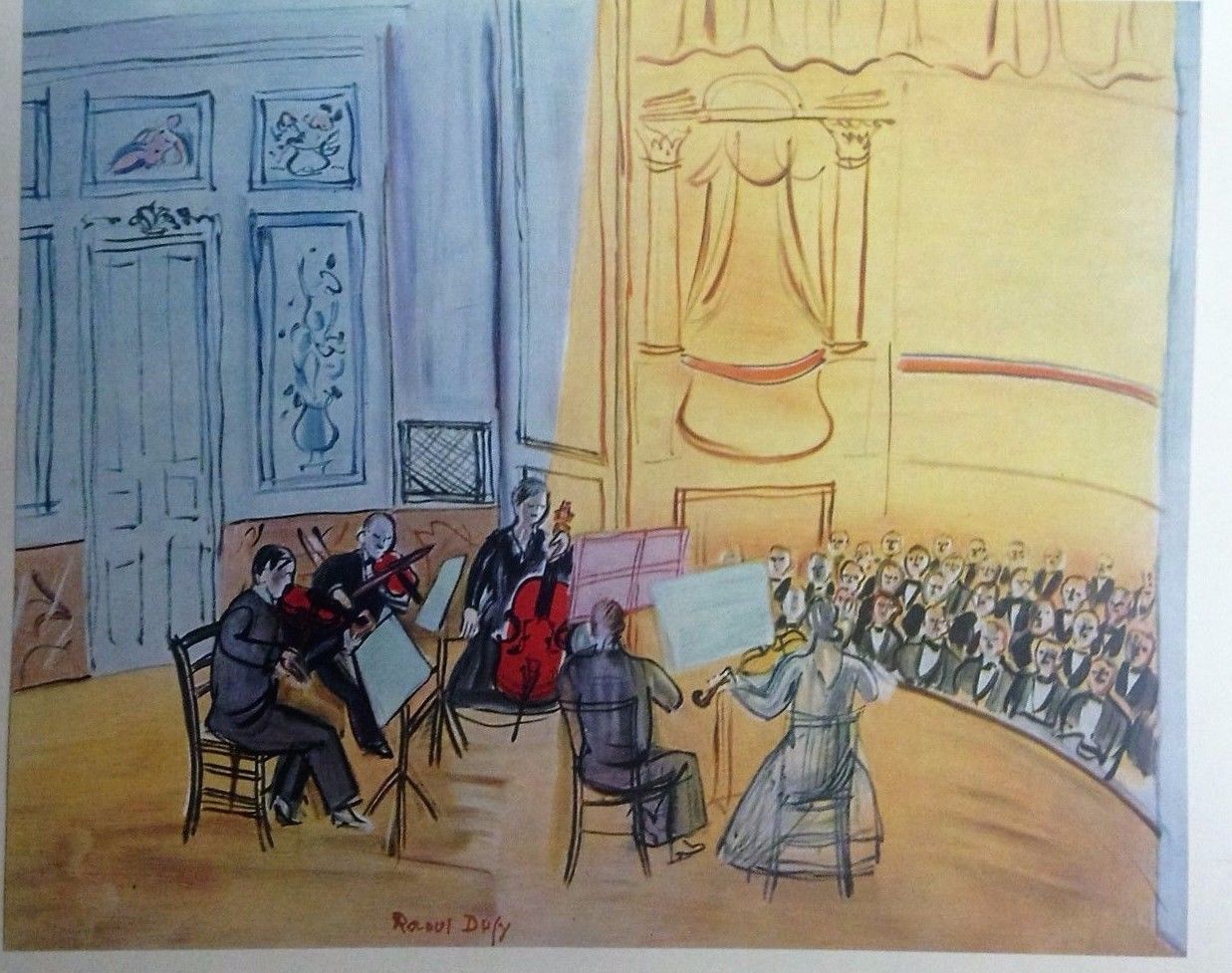 Chamber Music (MINI PRINT) By Raoul Dufy - Art Prints