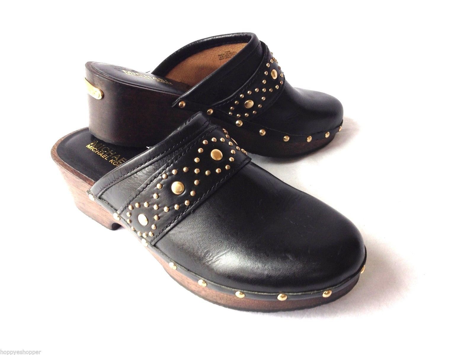 black clogs with studs