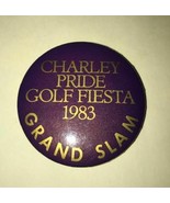 Vintage CHARLEY PRIDE GOLF FIESTA 1983  Pinback Button PIN  2 1/4" RARE! Charlie - $4.00