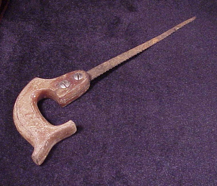 Vintage Atkins Keyhole Hand Saw and 50 