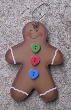 Wooden Christmas Ornament  1020 - Gingerbread Man - $1.95