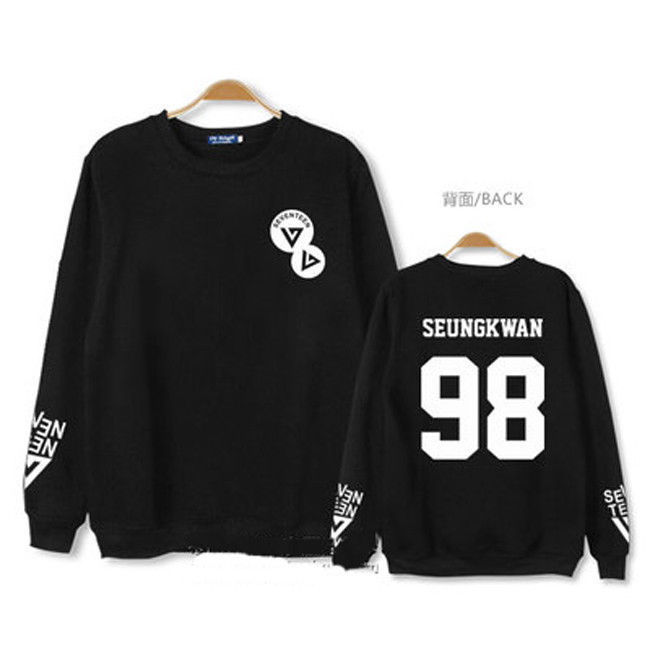 KPOP SEVENTEEN 17 Sweater VERNON Long Sleeve Unsiex Hoodie JUN ...