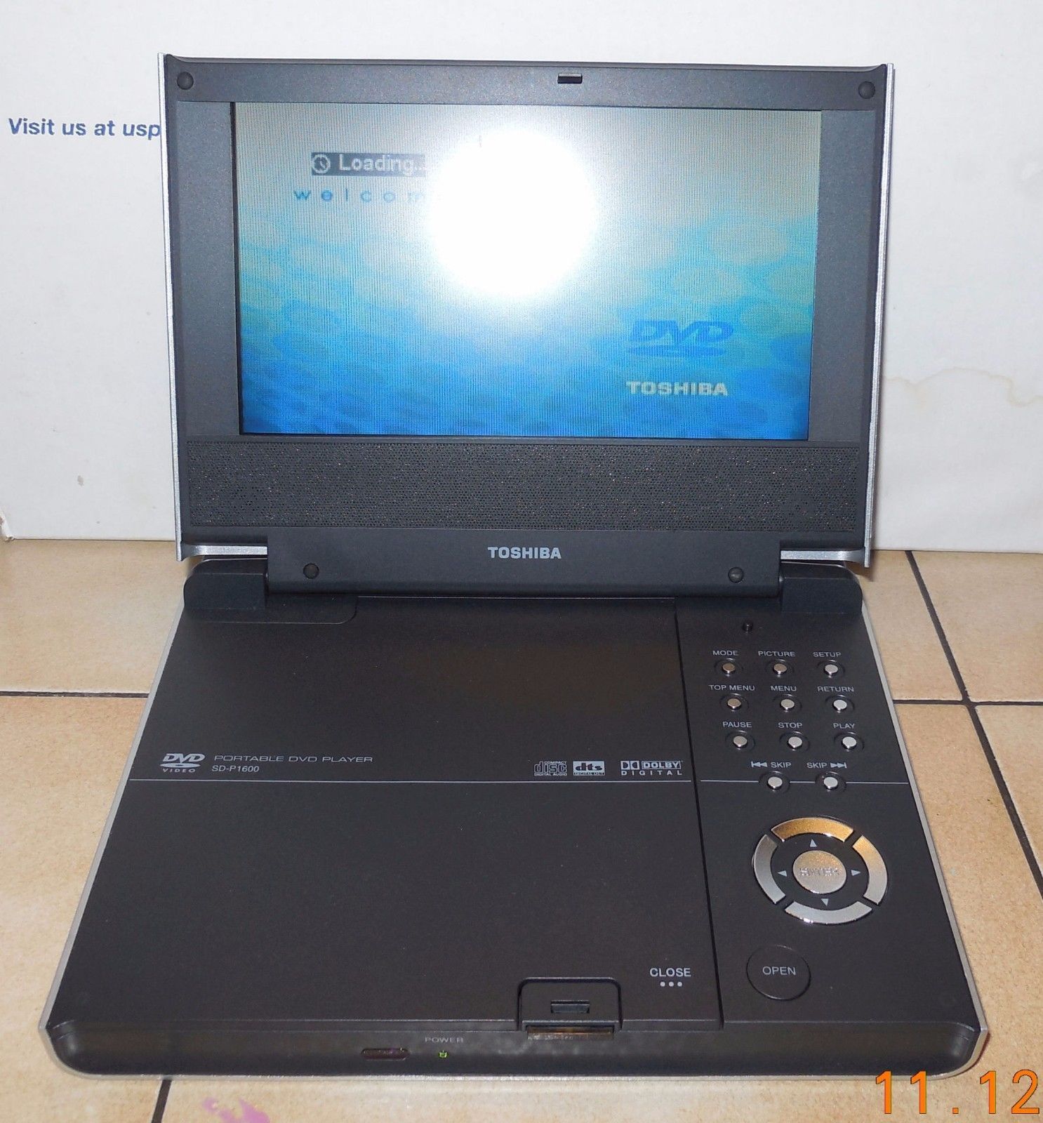 Toshiba SDP1600 7" Portable DVD Player DVD & Bluray Players