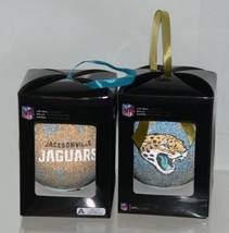 Team Sports NFL Football Jacksonville Jaguars LED Christmas Ornament Set of 2 image 1
